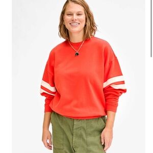 Clare V Red and White Women's Top